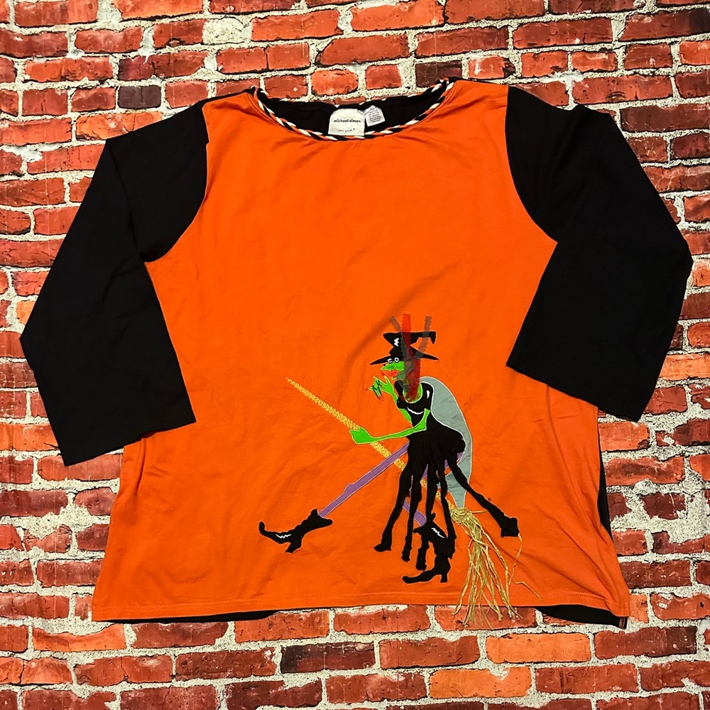 Michael Simon Halloween Witch/Cat Shirt